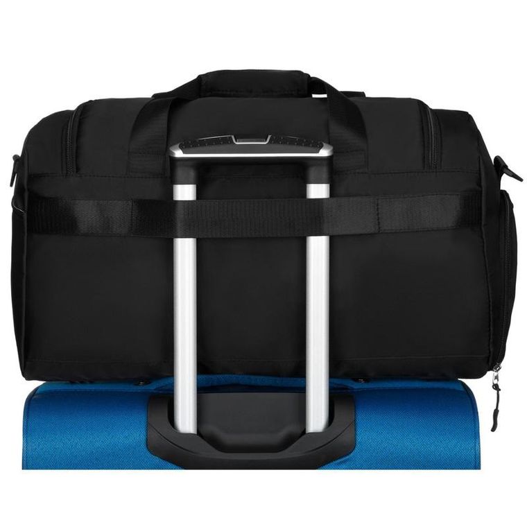 Peterson, torba podróżna z uchwytem na walizkę, czarna