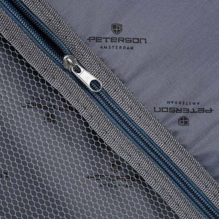 Peterson, walizka kabinowa, czerwono-niebieska, 58 cm