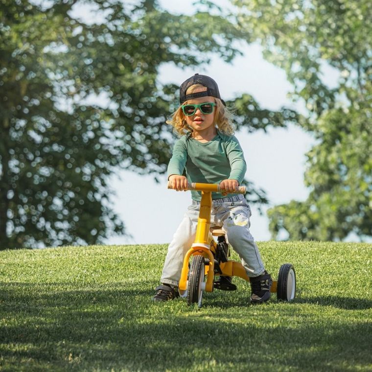 Petite&Mars, Turbo, rowerek trójkołowy 5w1, Intense Ochre