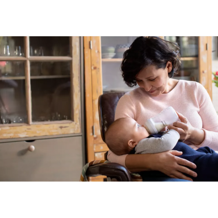 Philips Avent, Responsywne Butelki Natural, zestaw, 2x butelka 260 ml + 2x smoczek 0-6m