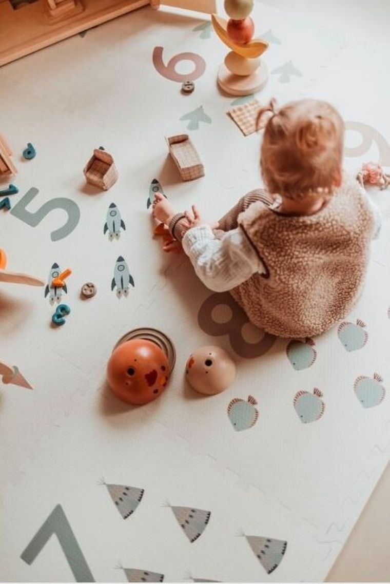 Play&Go, mata piankowa, dwustronna, Numbers, 180-180 cm