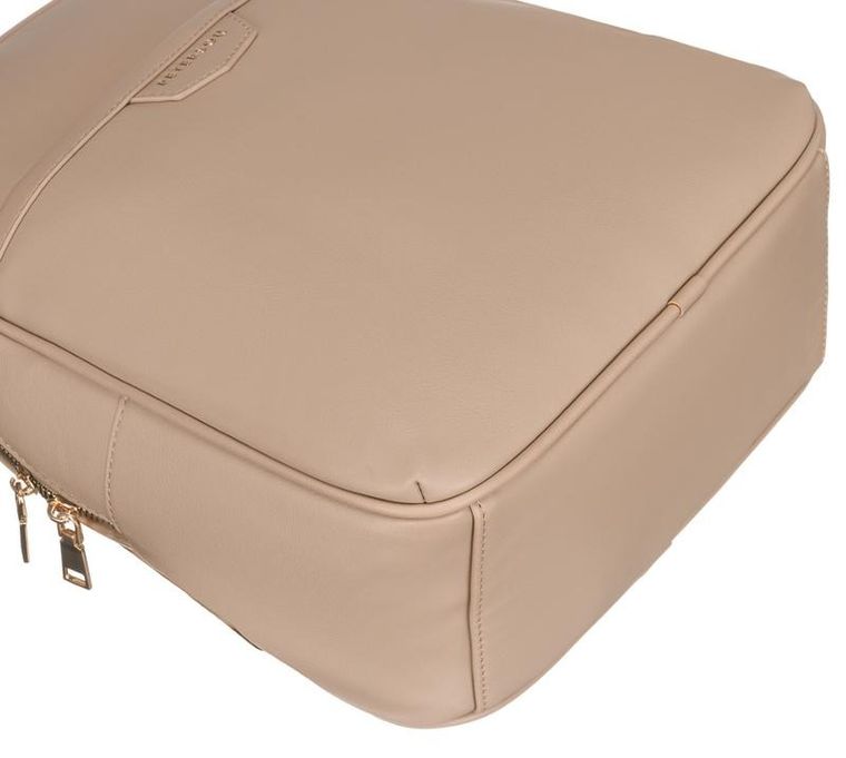 Plecak damski, beżowy, skóra ekologiczna, Peterson