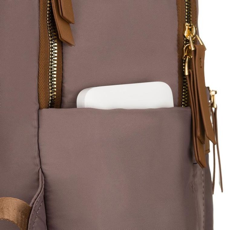 Plecak miejski, beżowy, Peterson