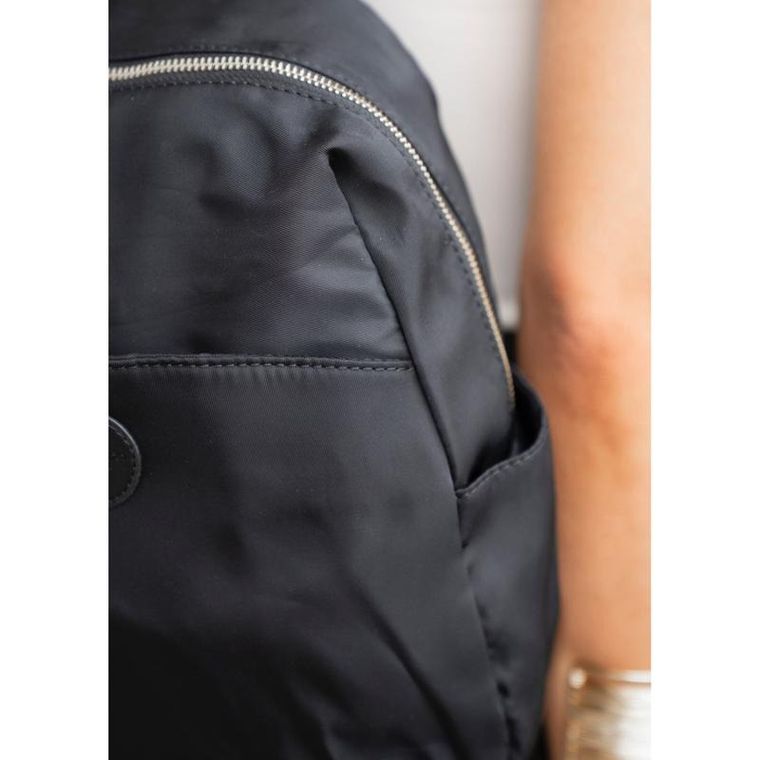 Plecak miejski, czarny, skóra ekologiczna, Peterson