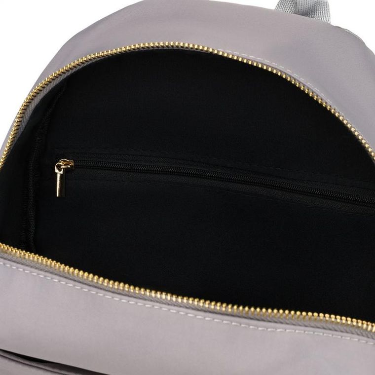 Plecak miejski, szary, skóra ekologiczna, Peterson