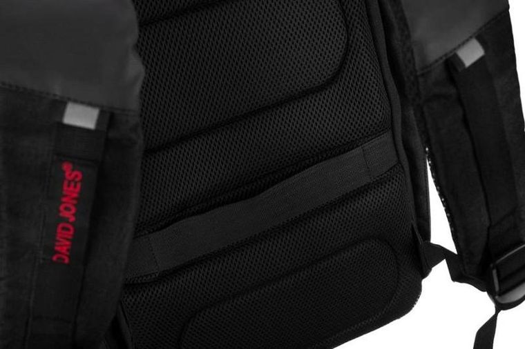 Plecak na laptopa, czarny, port USB, David Jones, David Jones