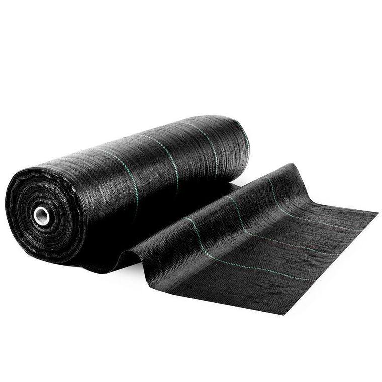 Plonos, agrotkanina ogrodowa 1,6 mx100 m 90 g/m2 + 100 szpilek, czarna