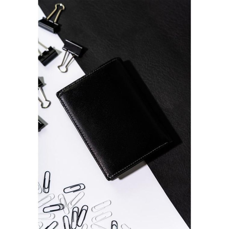 Portfel, czarny, skórzany, RFID, Rovicky