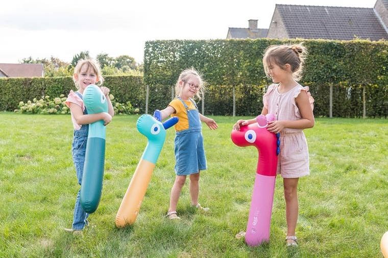 Quut, dmuchany makaron do pływania, dino