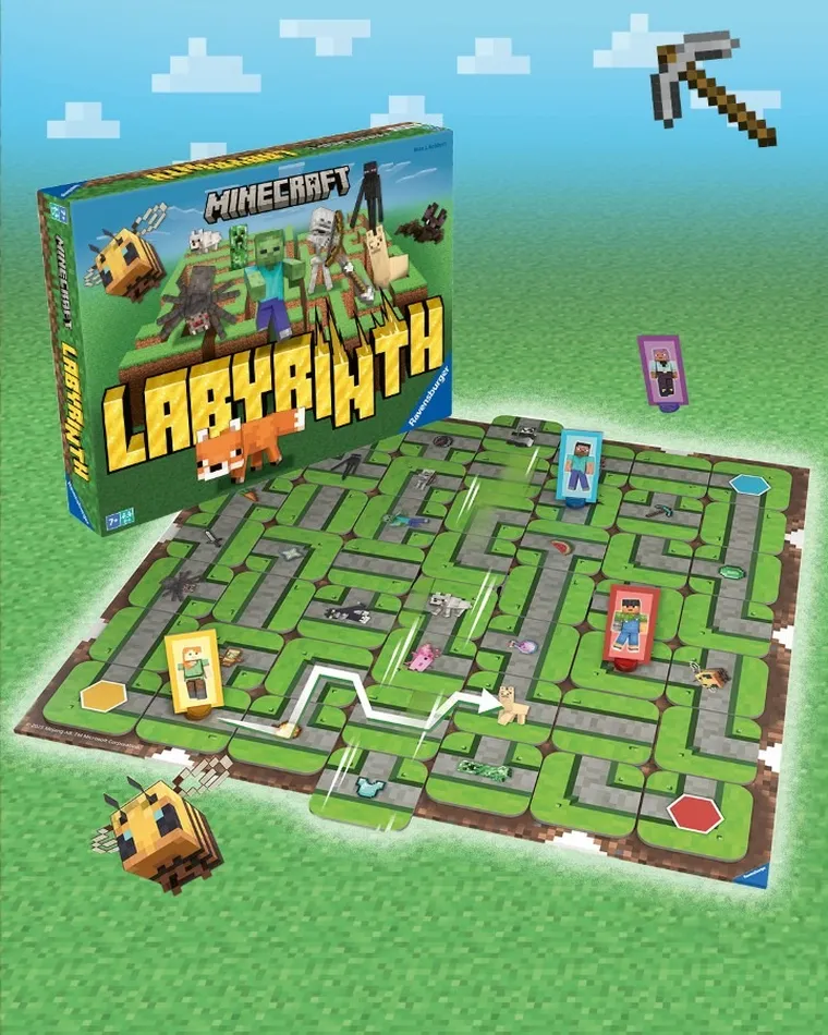 Ravensburger, Minecraft, Labyrinth, gra familijna
