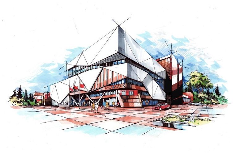 Rawmark, PurePro, promarkery + etui ze stelażem, 80 kolorów