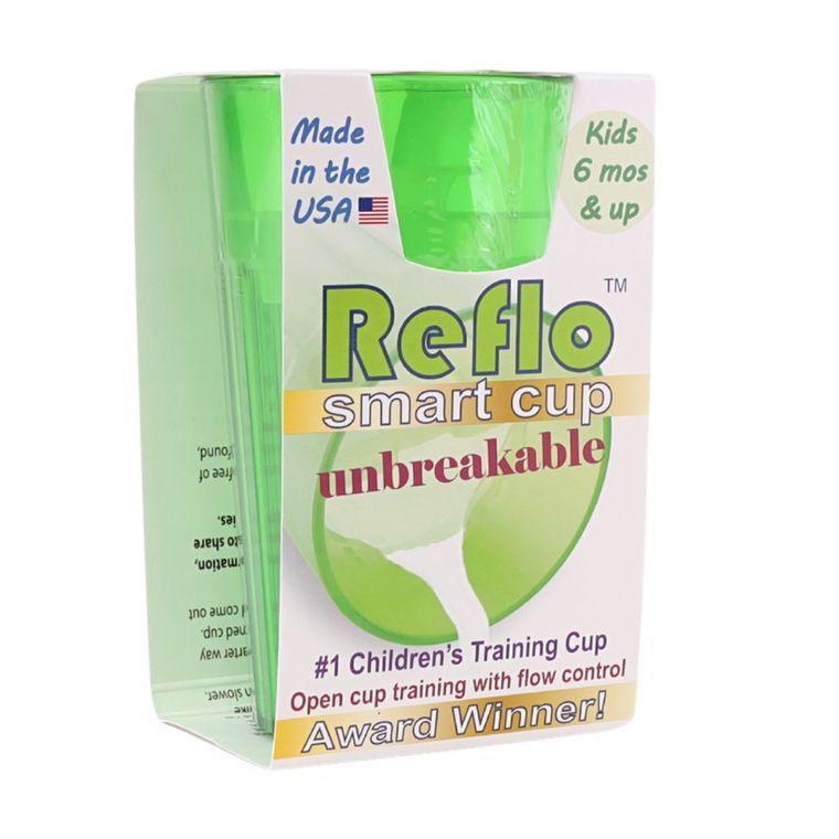 Reflo, kubek do nauki picia, zielony, 280 ml