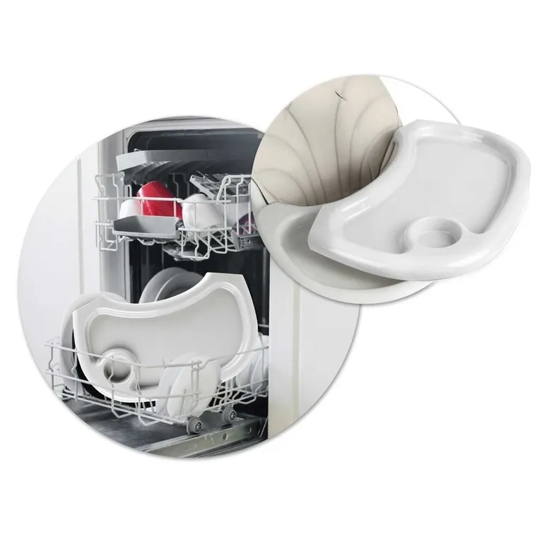 Ricokids, Milo, krzesełko do karmienia ze stolikiem, szare