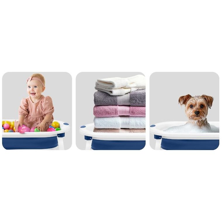 Ricokids, RK-286, wanienka składana z wkładką, biało-niebieska