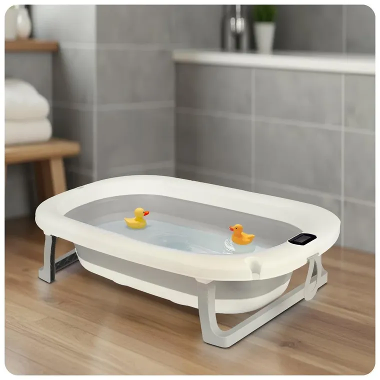 Ricokids, RK-287, wanienka składana z termometrem i wkładką, biało-szara