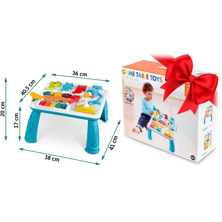 Ricokids, stolik edukacyjny z muzyką i dźwiękie