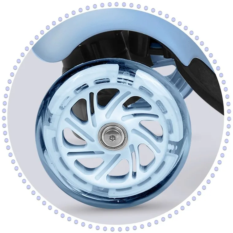 Ricokids, Todi, hulajnoga 3-kołowa, niebiesko-szara