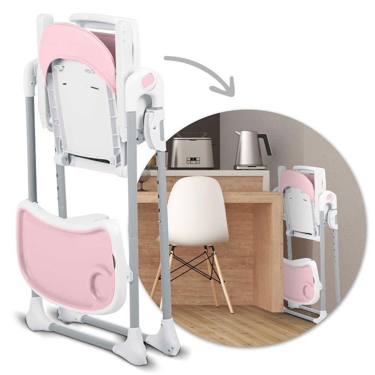 Ricokids, Tulo, krzesełko do karmienia, różowe