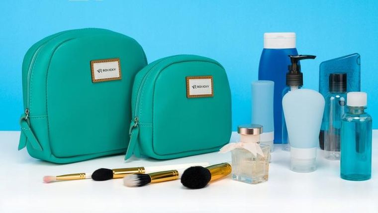 Rovicky, zestaw dwóch kosmetyczek damskich ze skóry ekologicznej