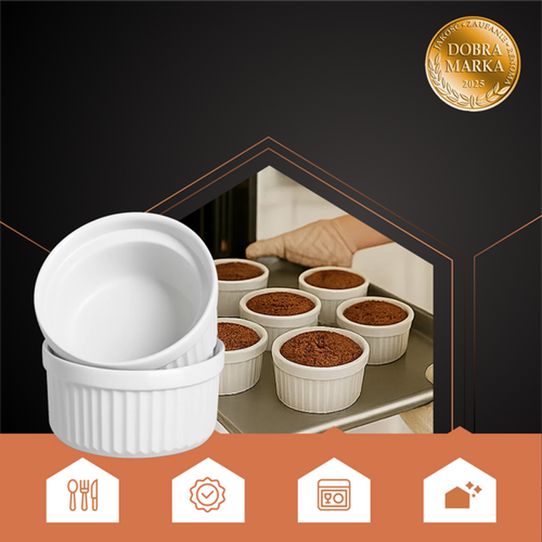 Ruhhy, kokilka, naczynie żaroodporne, 6 szt.