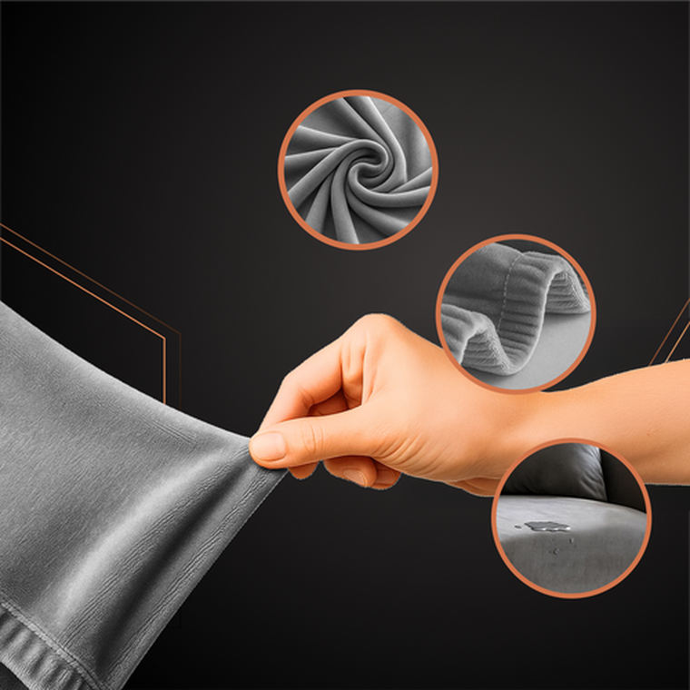 Ruhhy, pokrowiec na kanapę, ciemnoszary, 190-230 cm