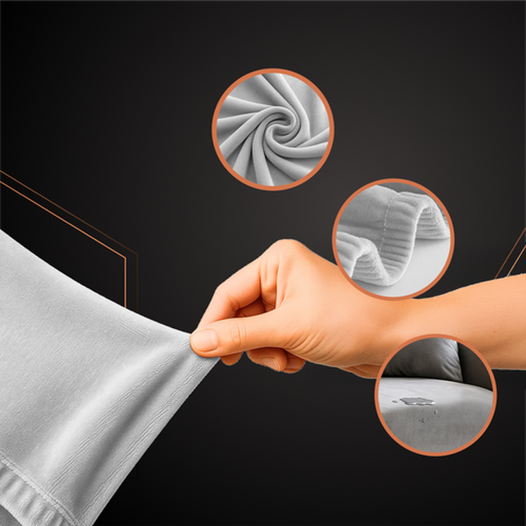 Ruhhy, pokrowiec na kanapę, jasnoszary, 145-185 cm