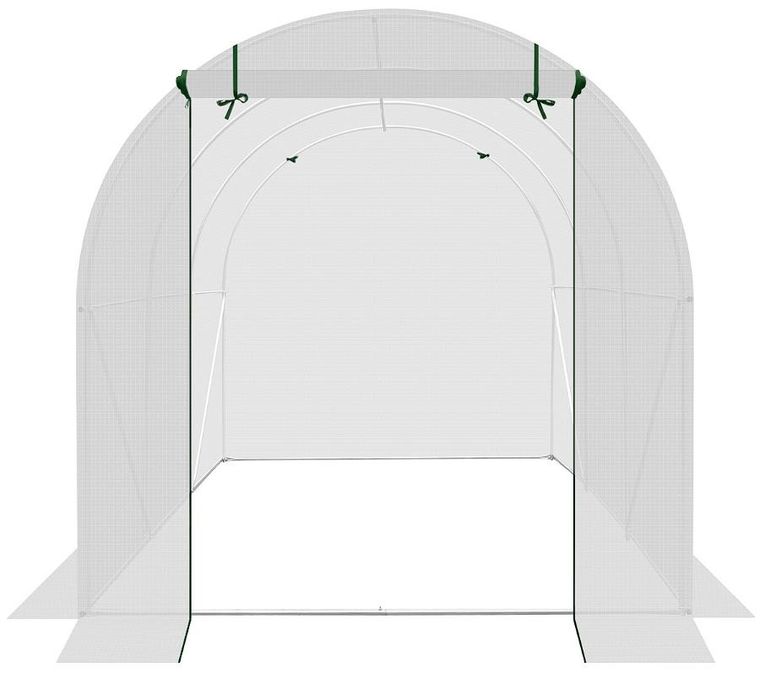 Saska Garden, folia na tunel ogrodowy, biała, 200-300-200 cm