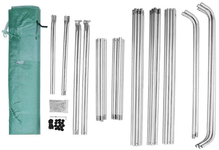 Saska Garden, tunel ogrodowy, szklarnia, zielona, 200-350-200 cm