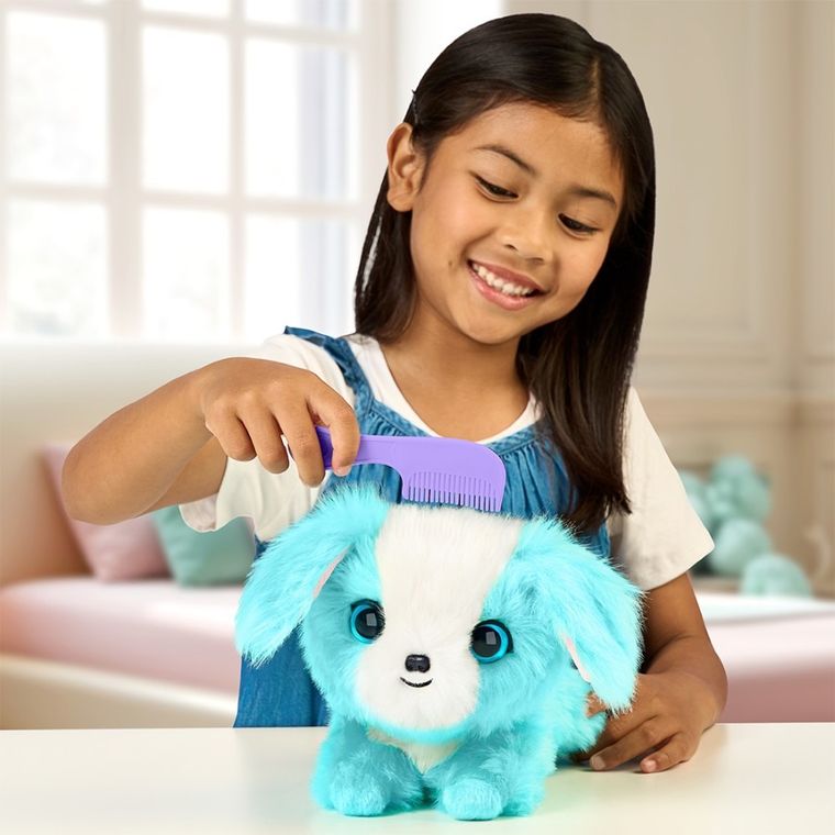 Scruff a Luvs, zwierzaczek kudłaczek, maskotka do kąpania, niebieski, 1 szt.