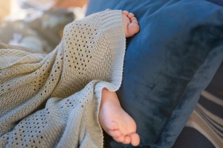 Sensillo, koc bambusowy, szary, 80-100 cm