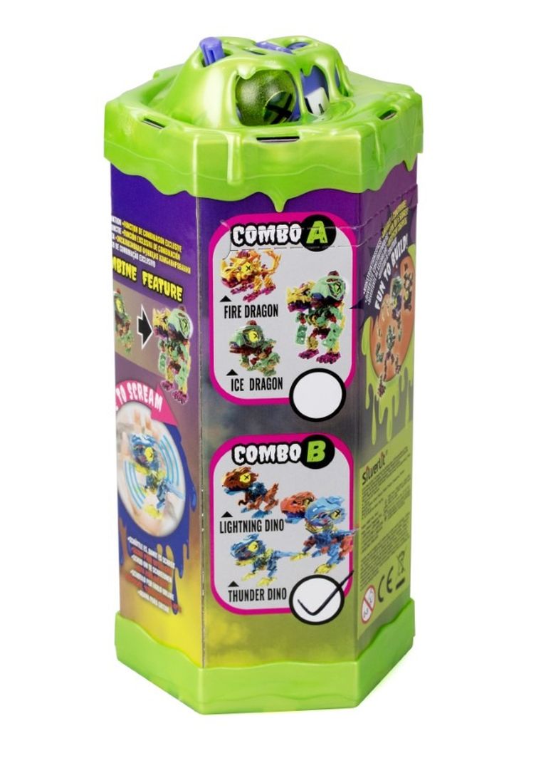 Silverlit, Biopod, Electronic Zombie Duo, dinozaur do składania w kapsule