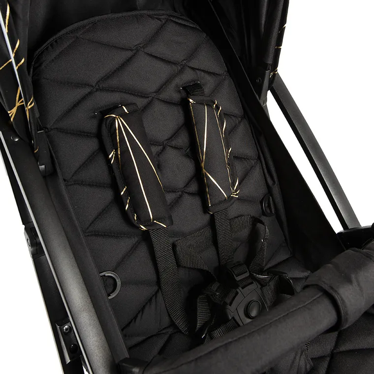Smiki, Thunder Pro, wózek spacerowy, czarno-złoty