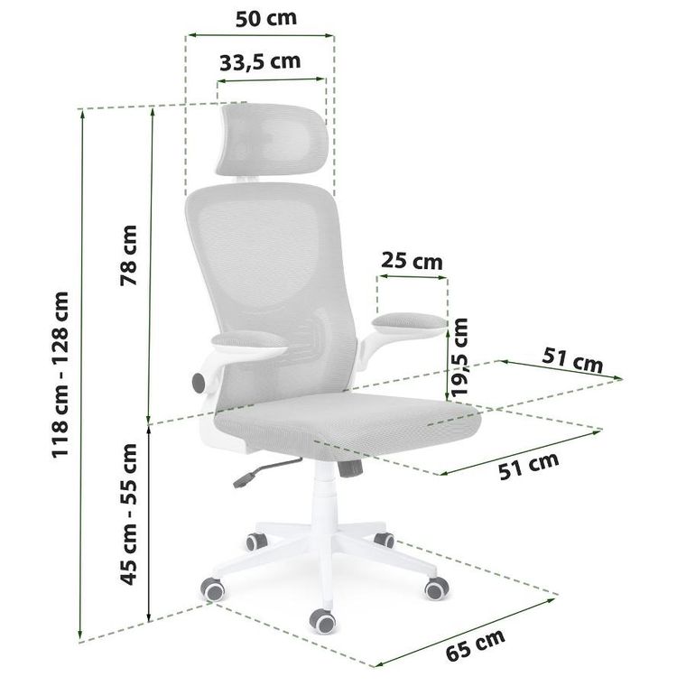 Sofotel, Brass, fotel biurowy, szary