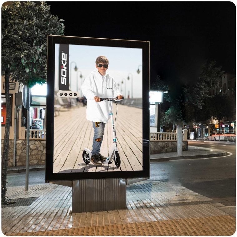 Soke, City, hulajnoga miejska, składana, biała