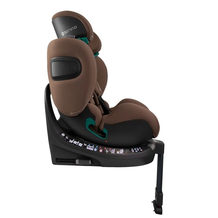 Sorino, Aurora, fotelik samochodowy z bazą, 360°, chocolate, 40-150 cm
