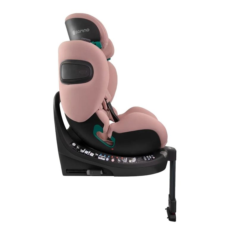 Sorino, Aurora, fotelik samochodowy z bazą, 360°, pink, 40-150 cm