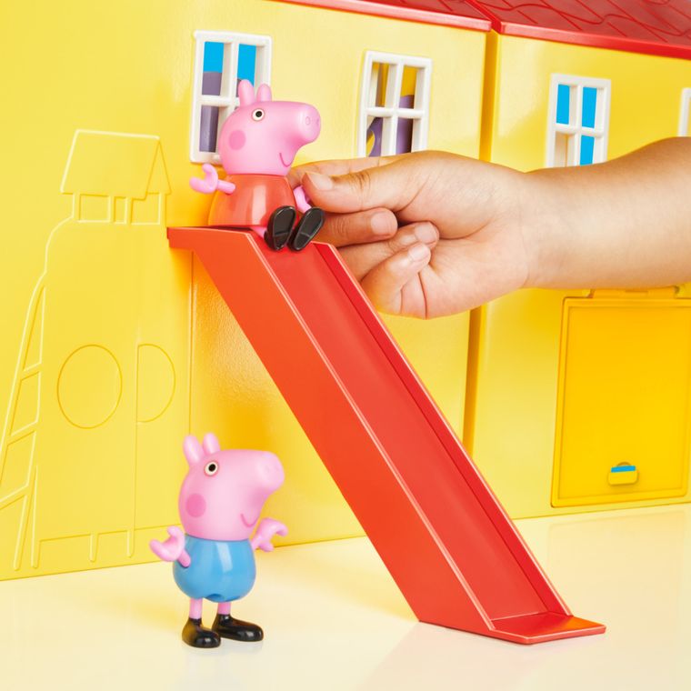 Świnka Peppa, Duży Rodzinny Dom Peppy, zestaw do zabawy z figurkami i akcesoriami