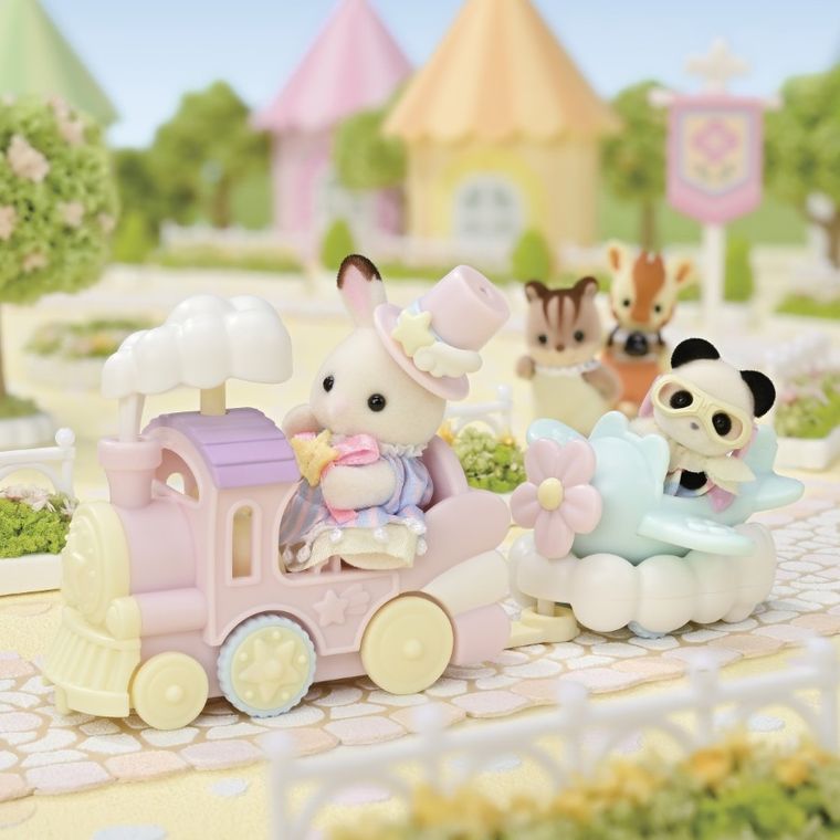 Sylvanian Families, Zabawne pojazdy z parku rozrywki, zestaw z figurkami, 5819
