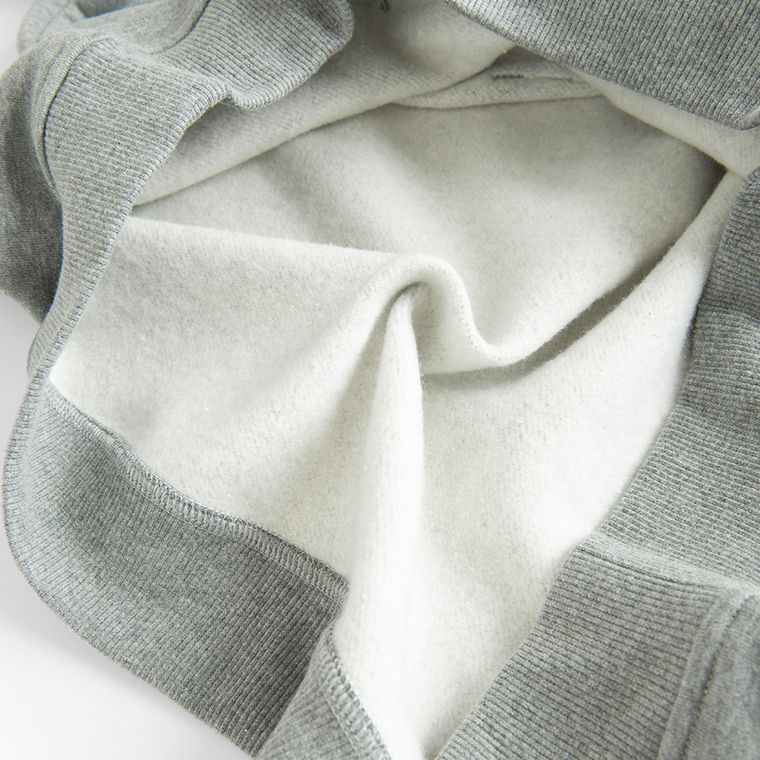 Szara bluza z kapturem o kroju oversize NOWEAR