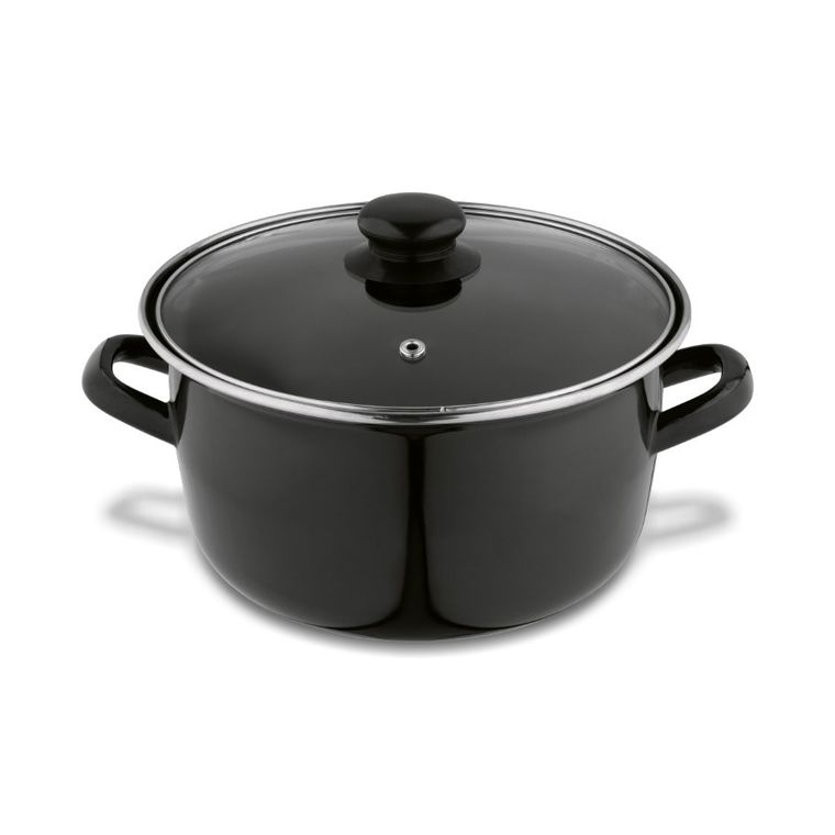 Tadar, emaliowany garnek do frytek z sitkiem, 22 cm