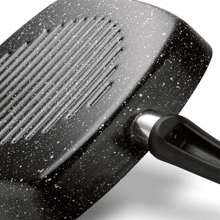 Tadar, Marmara, patelnia grillowa, czarna, 26 cm