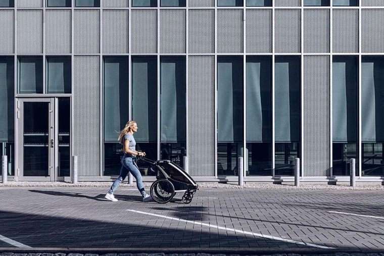 Thule, Chariot Lite 2, przyczepka rowerowa dla dziecka, Agave-Black