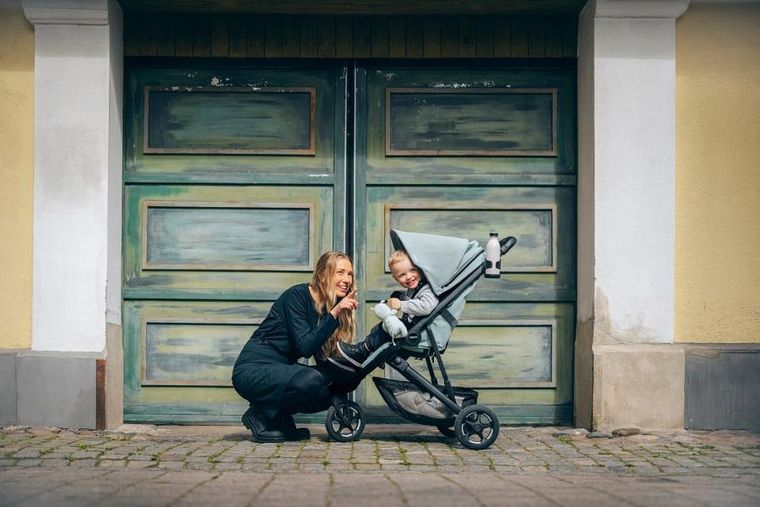 Thule, Spring 2, wózek spacerowy, black/mist green