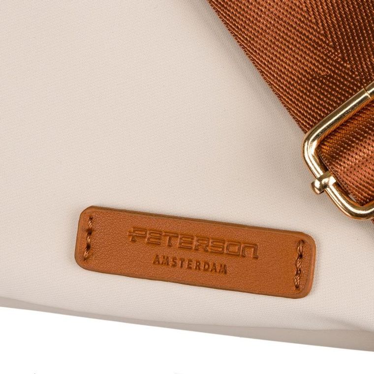Torebka listonoszka, beżowa, Peterson