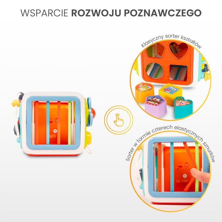 Toyz, kostka sensoryczna, zabawka edukacyjna