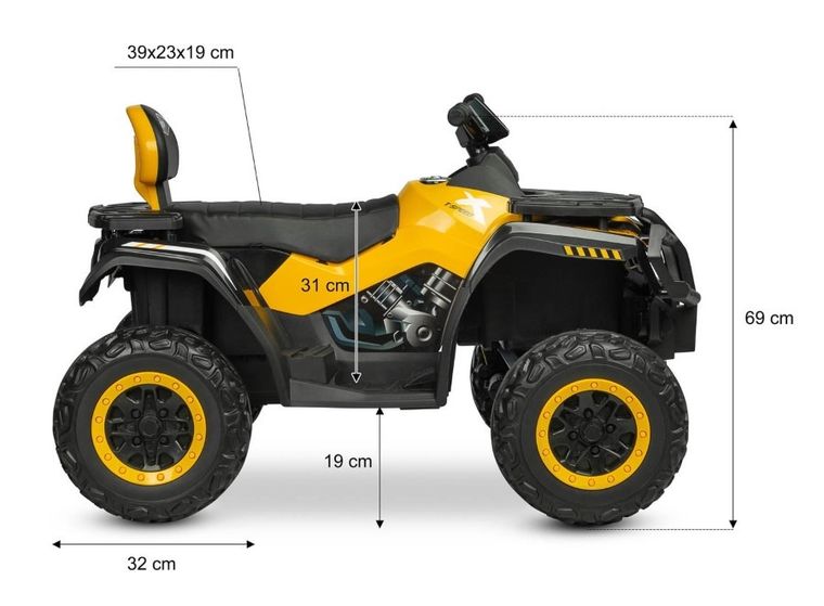 Toyz, Rush, pojazd na akumulator, pink