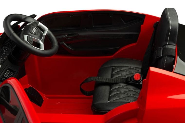 Toyz, samochód, Audi E-tron Sportback, pojazd na akumulator, czerwony