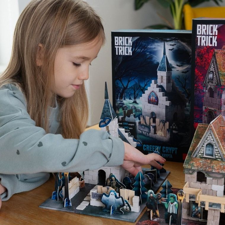 Trefl, Buduj z cegły, Halloween, Upiorna Krypta, zestaw kreatywny