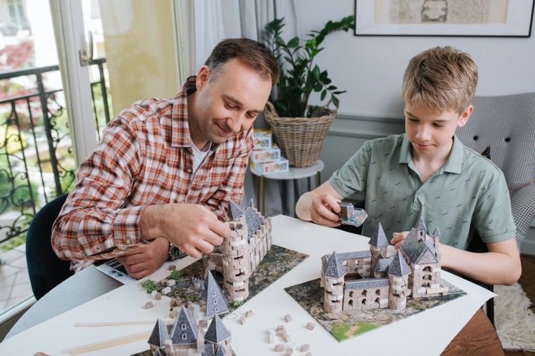 Trefl, Buduj z cegły, Harry Potter, Long Gallery, zestaw kreatywny z akcesoriami, 385 elementów