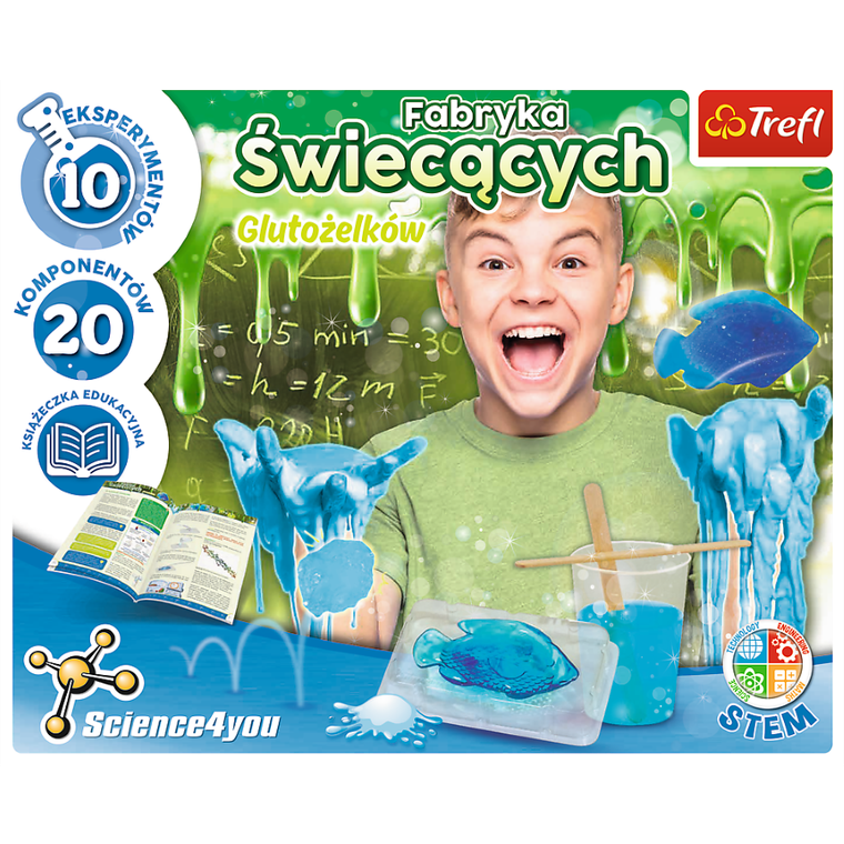 Trefl, Science4You, Fabryka świecących Glutożelków, zestaw L
